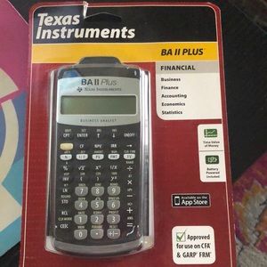 TI BA II PLUS financial accounting calculator in package